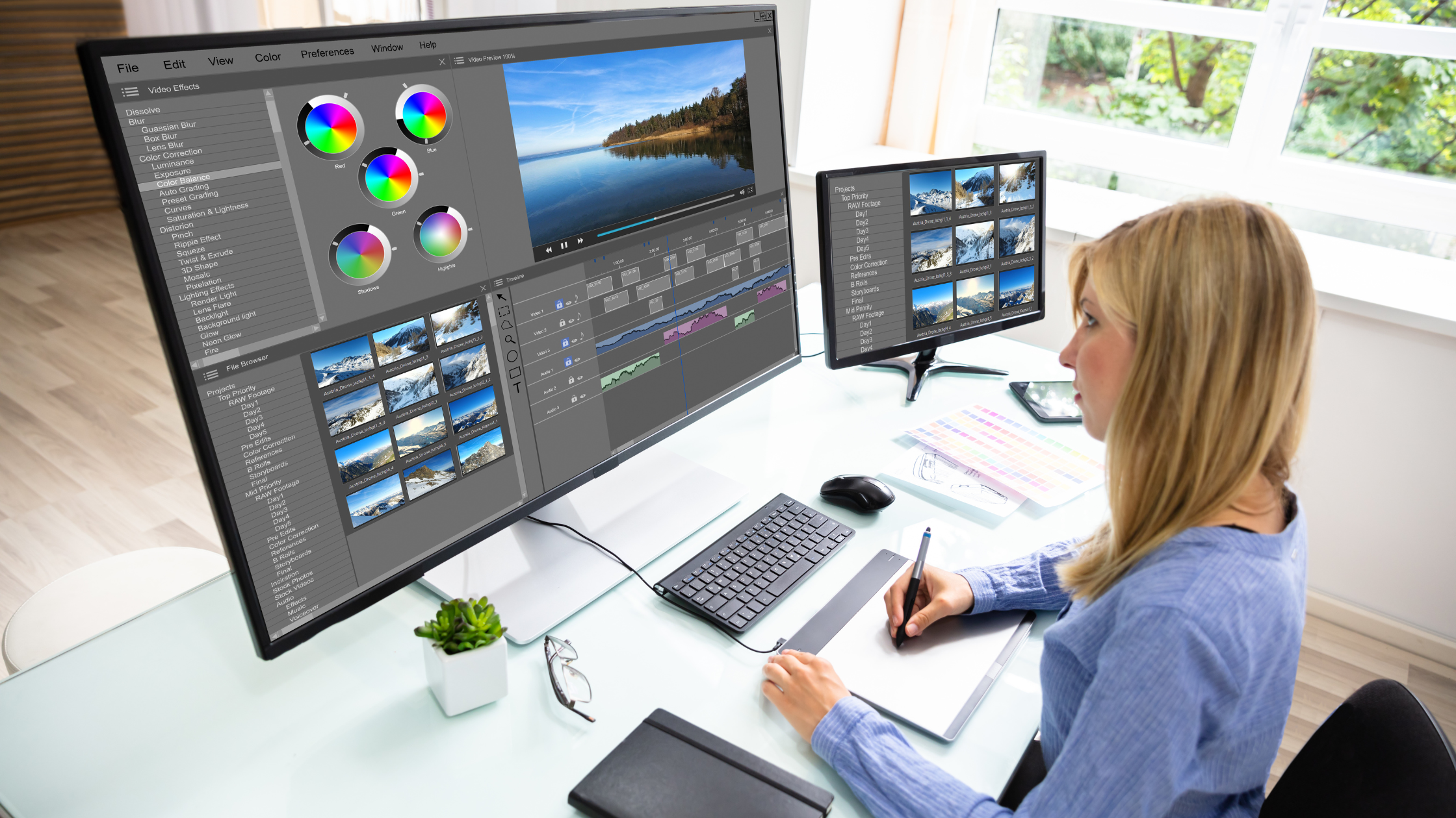 Video editor small business idea at home