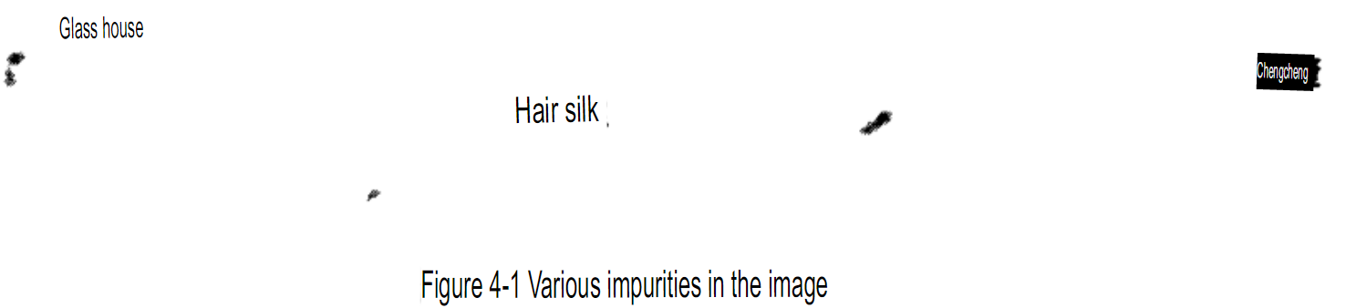 Various impurities in the image