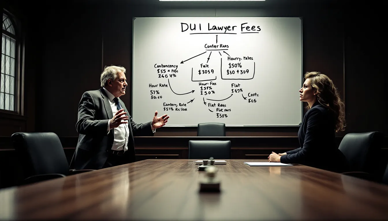 An overview of DUI lawyer fees, including various cost structures.