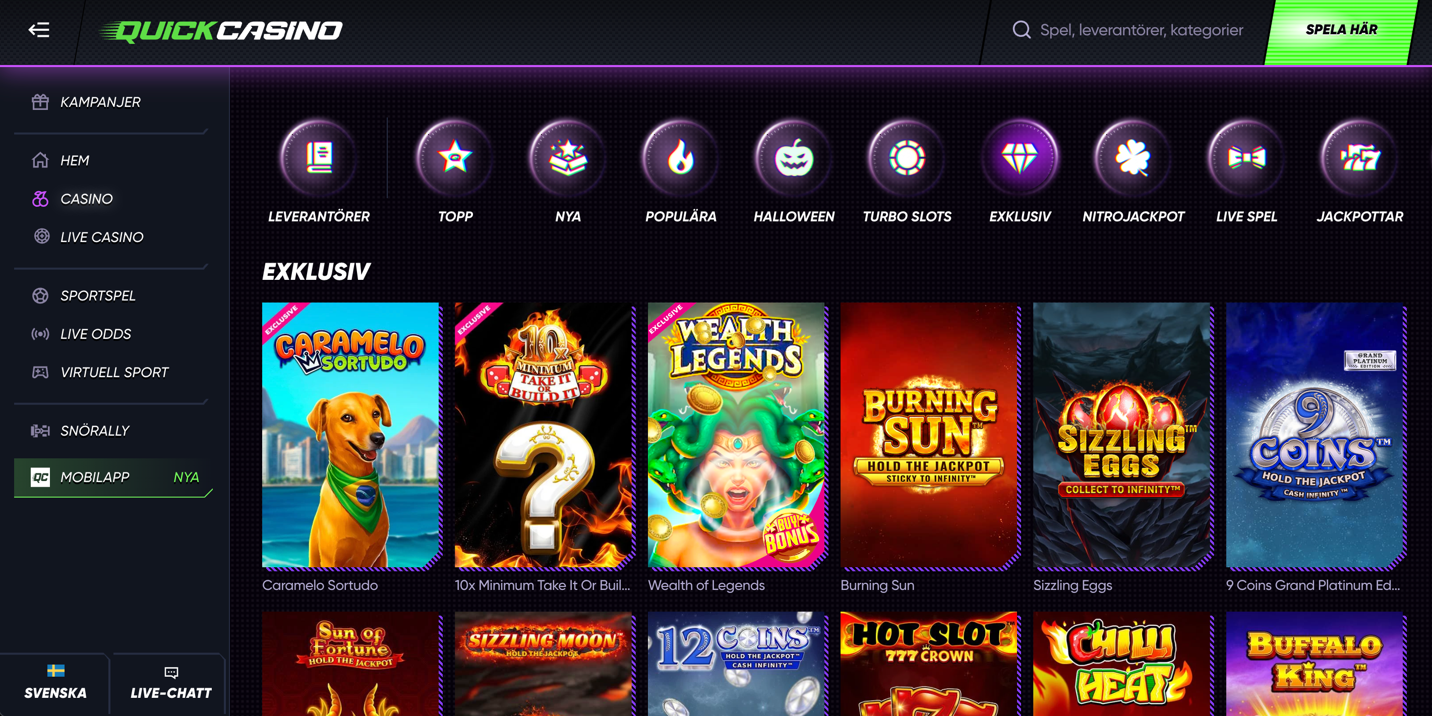 Quick casino exklusiva slots