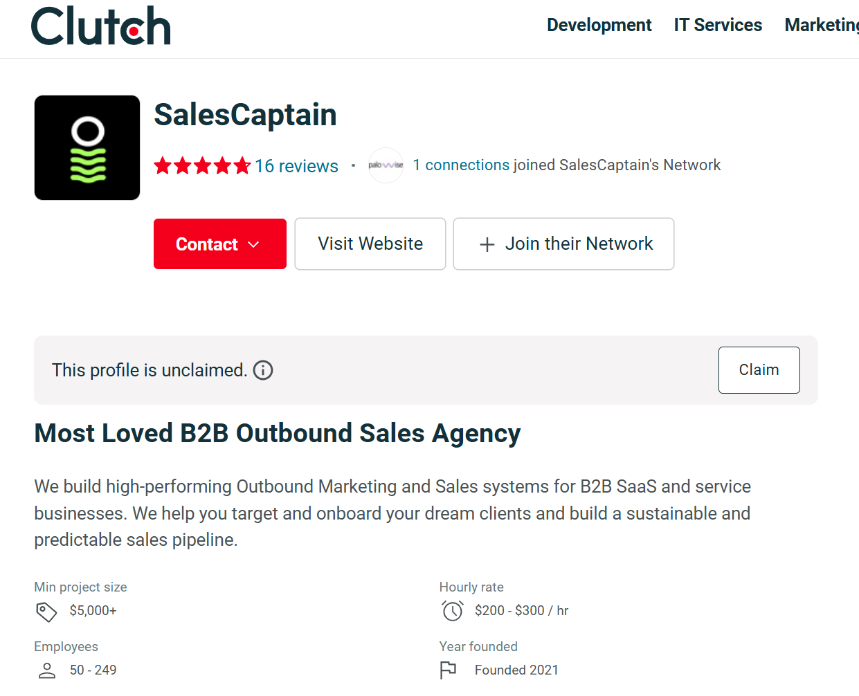 SalesCaptain pricing