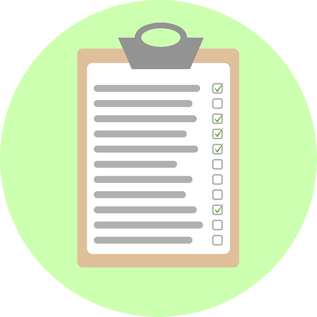 esercizio di scrittura, checklist, obiettivi