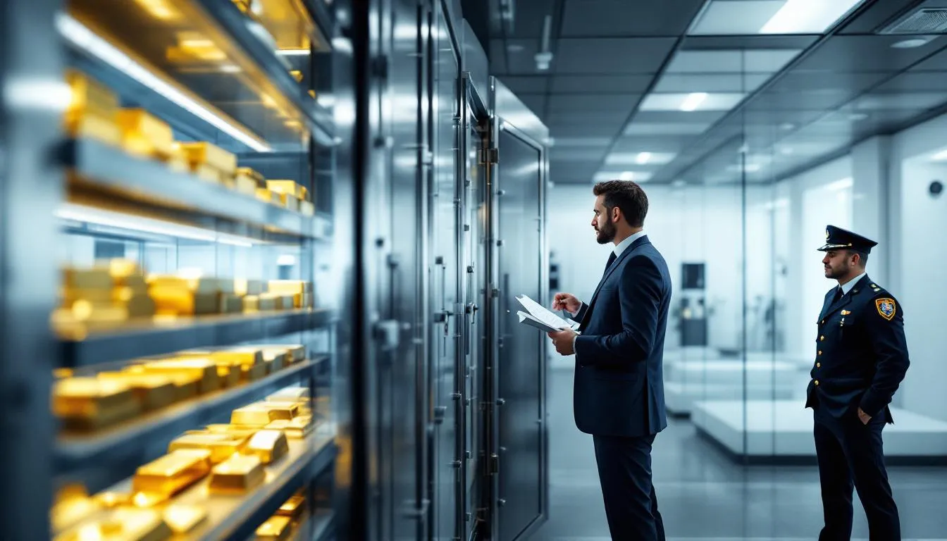 Evaluating storage options for gold IRA investments, showcasing secure storage solutions.