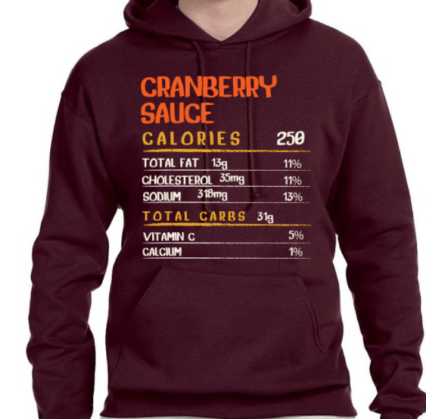 Funny Nutritional Facts Parody Thanksgiving