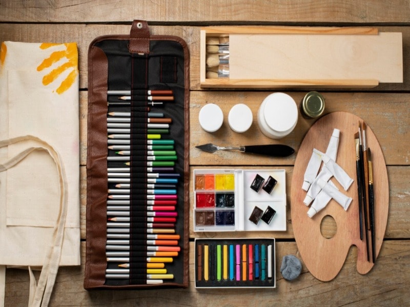 DIY tote bag art kit