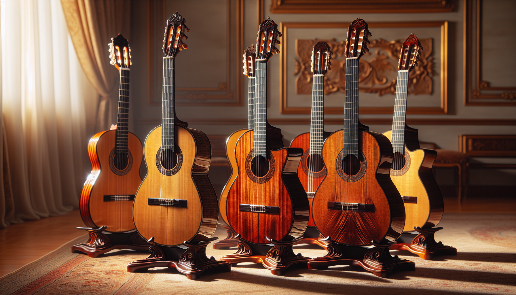 Nylon-string classical guitars