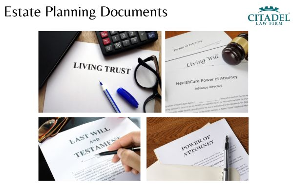Illustration of estate planning documents