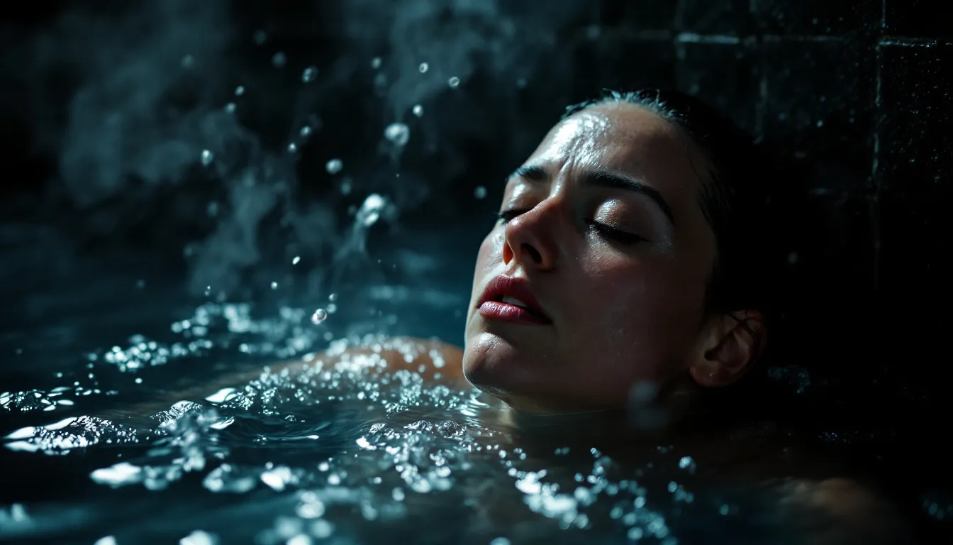 A person enjoying a cold plunge while practicing breathwork, maximizing the benefits of cold plunging.