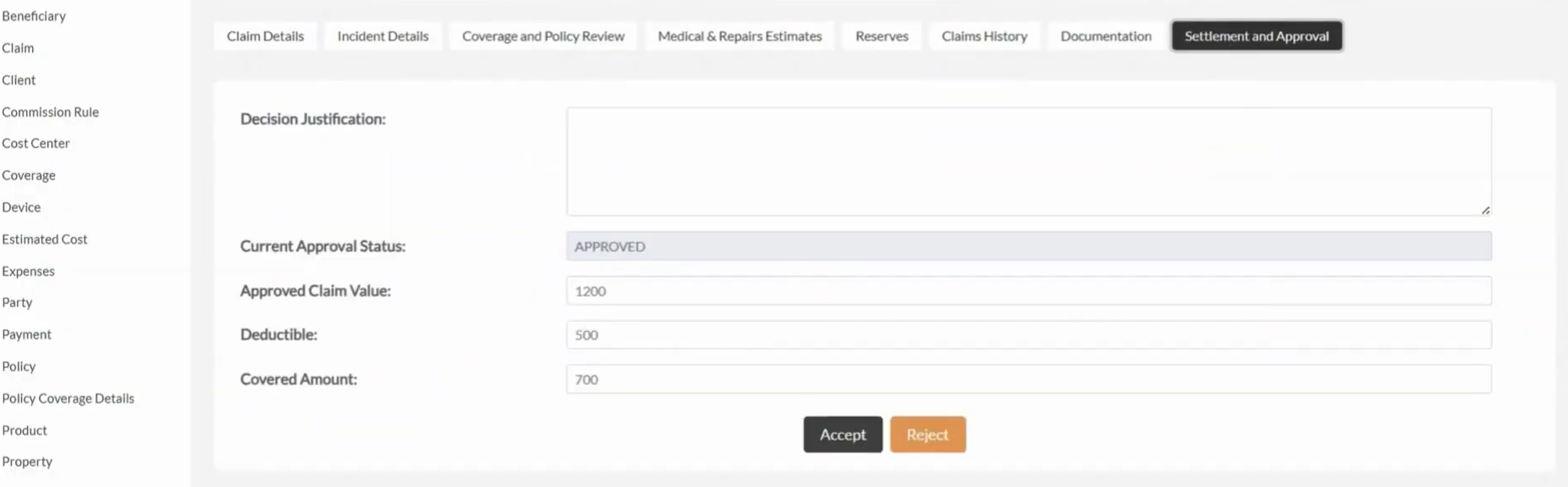 claims handling process