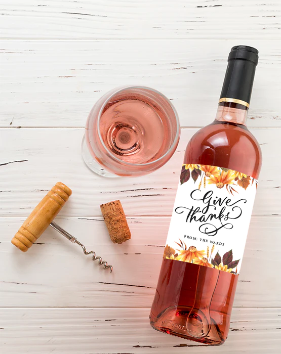 Thanksgiving Wine Label (jessicaweiblestudios.com)