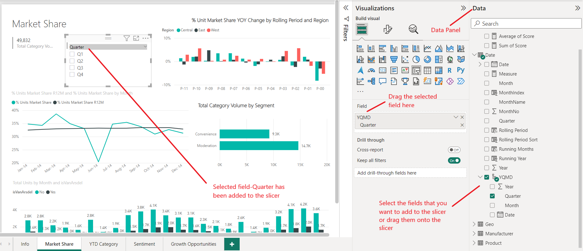 Add Data to Power BI Slicer