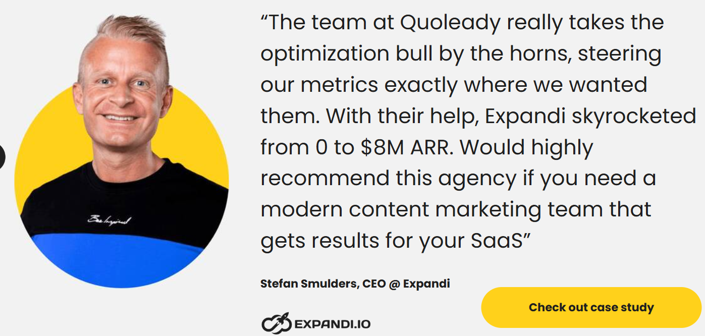 SaaS link building strategy results