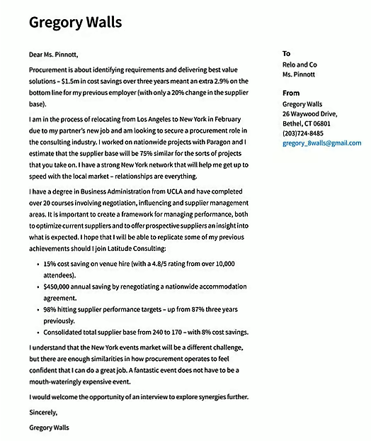 cover letter to relocate example