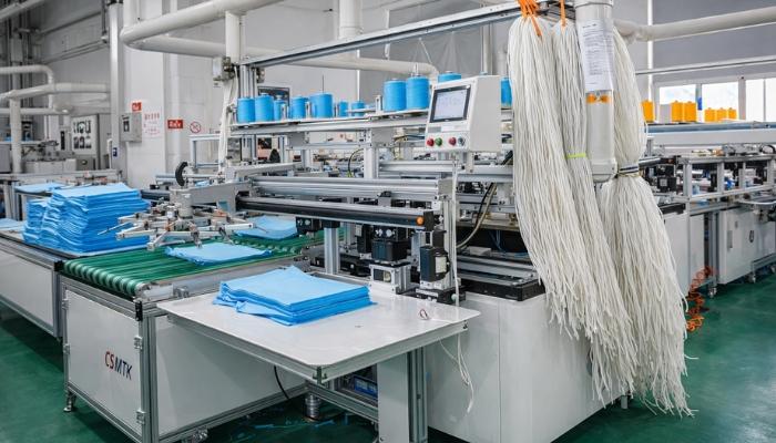 A mass order of microfiber towels is being manufactured