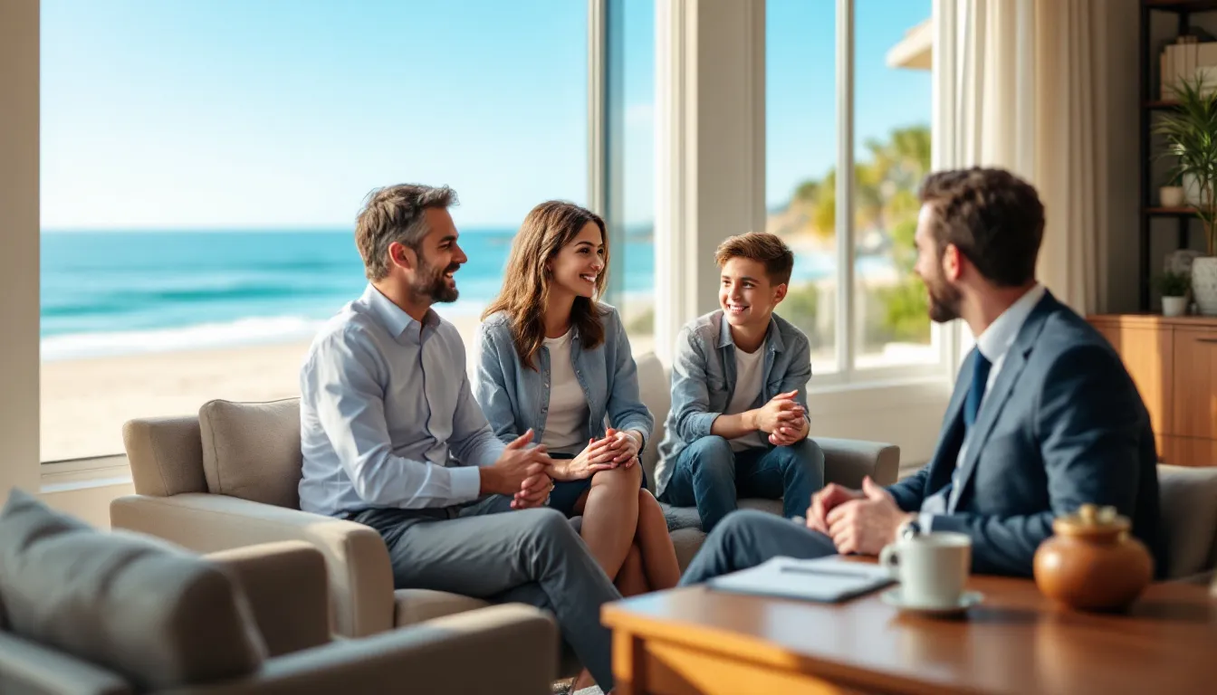 A family discussing legacy planning with an estate planning attorney.