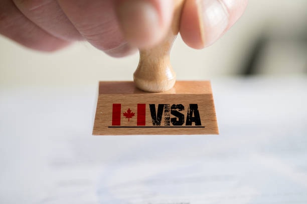 Illustration of visitor visa services.