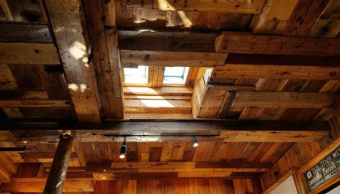 Inspirational timber ceiling panel project showcasing creativity and design.