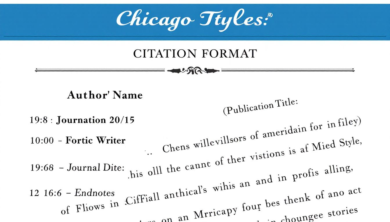 An example of Chicago style citation format.