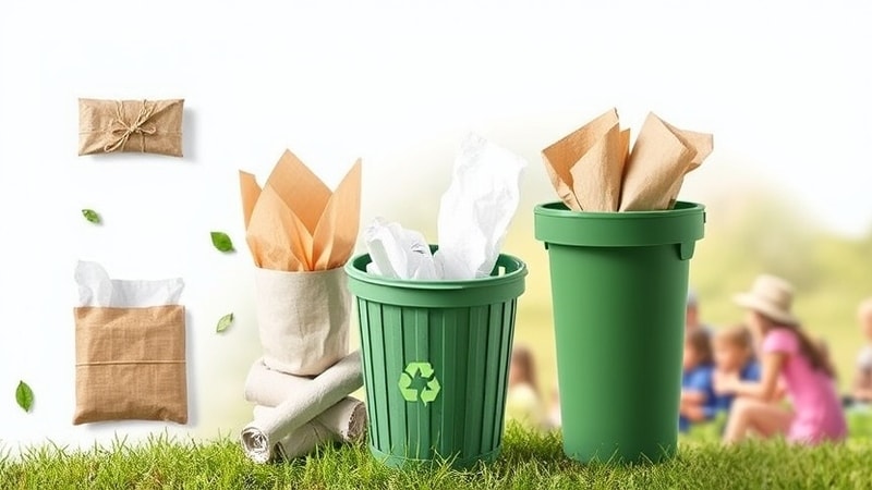 Reduced tissue paper waste