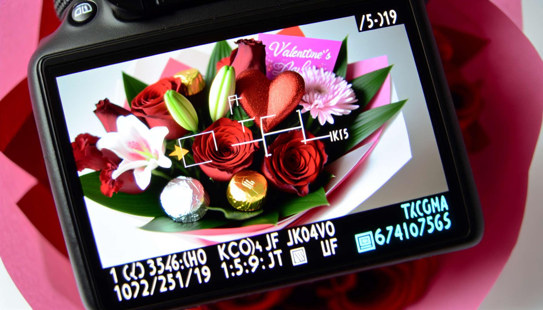 Customized bouquet with chocolates and roses