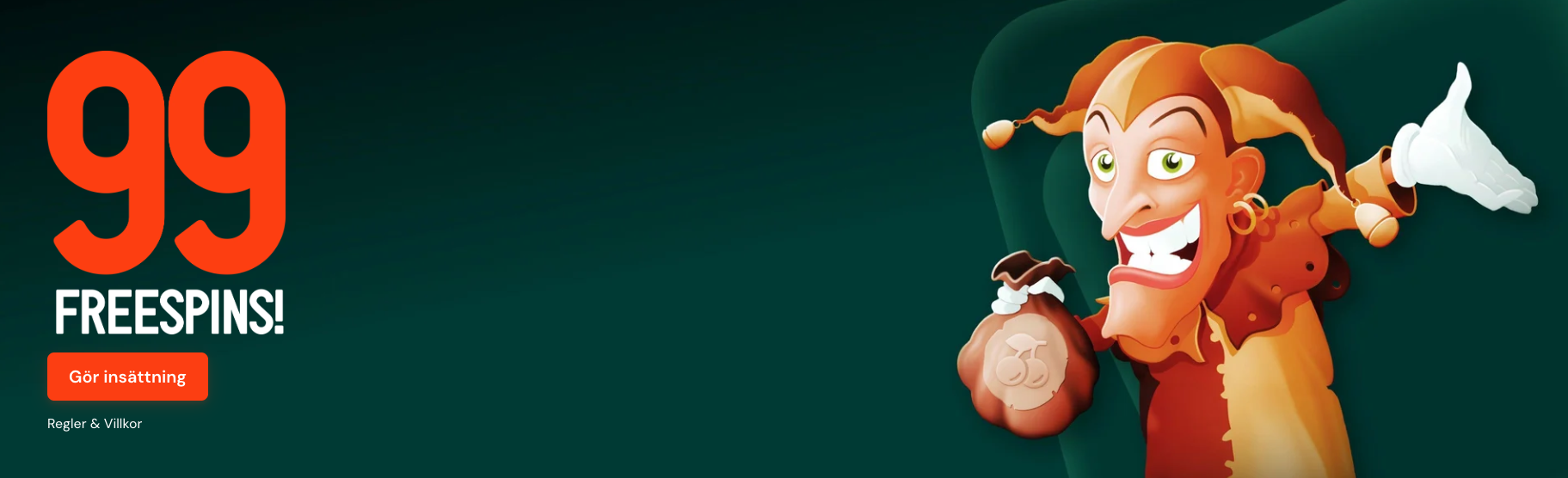 PAF 99 free spins - casino bonus utan omsättningskrav