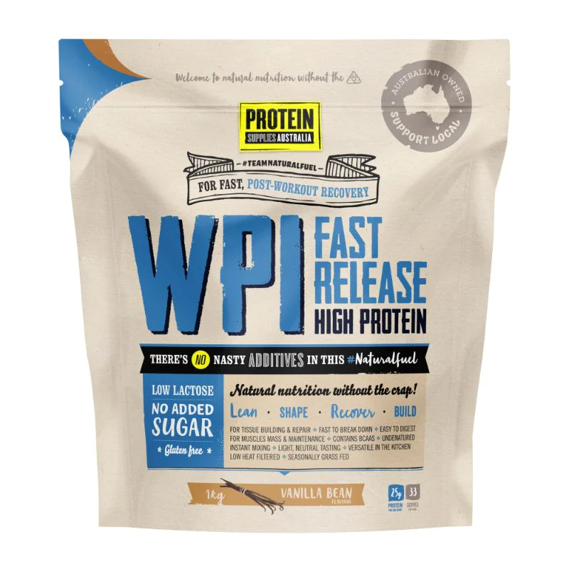 protein per serving, creamy vanilla, protein powder