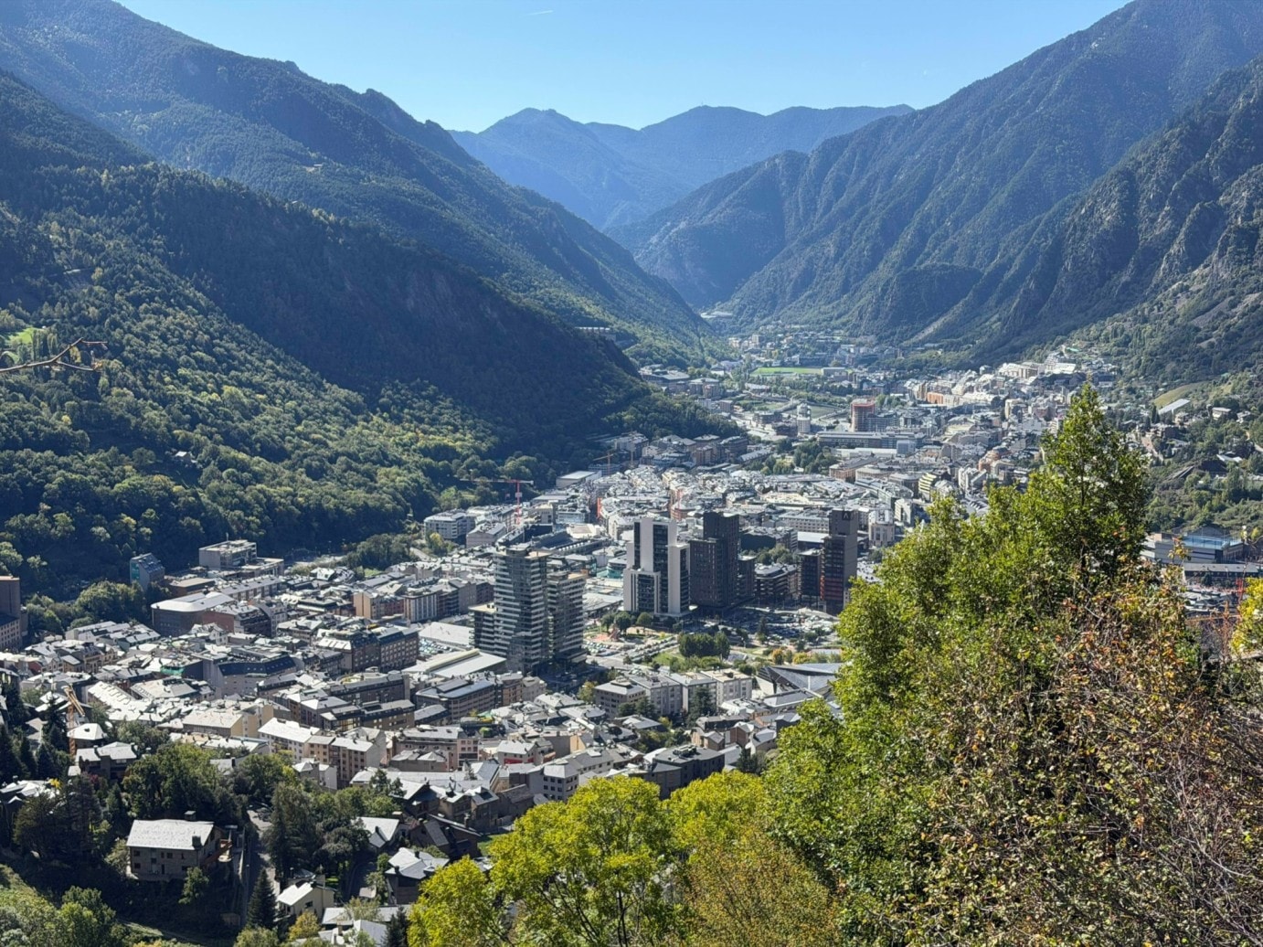 A scenic view of Andorra, showcasing its mountainous landscape and tranquility, ideal for crypto traders.