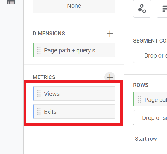 Mettre en place les métriques de "Views" et "Exits".