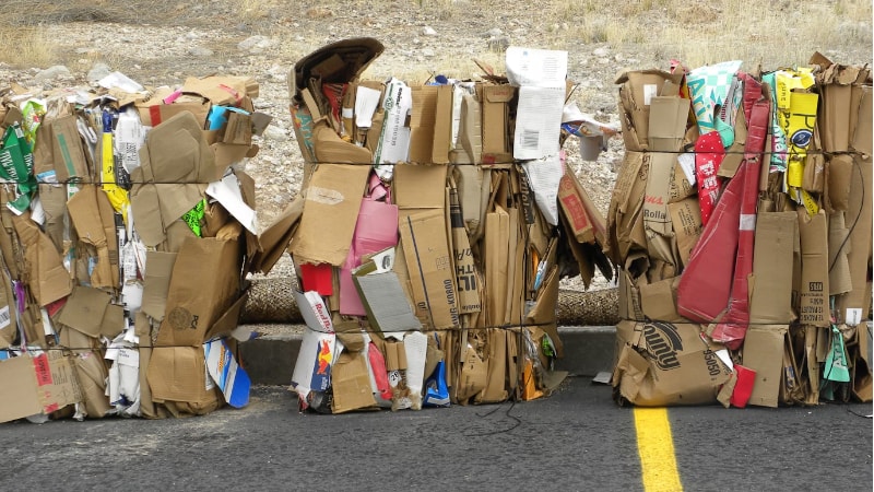A dump of sustainable pacakaging