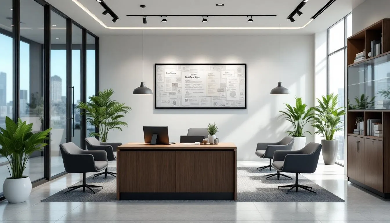 The image depicts the Gilliland Law office, highlighting their estate planning services, including the creation of estate planning documents and comprehensive plans for managing assets. The welcoming environment reflects their commitment to providing personal attention and support to families in the local community, ensuring a secure future for loved ones through careful planning and legal expertise.