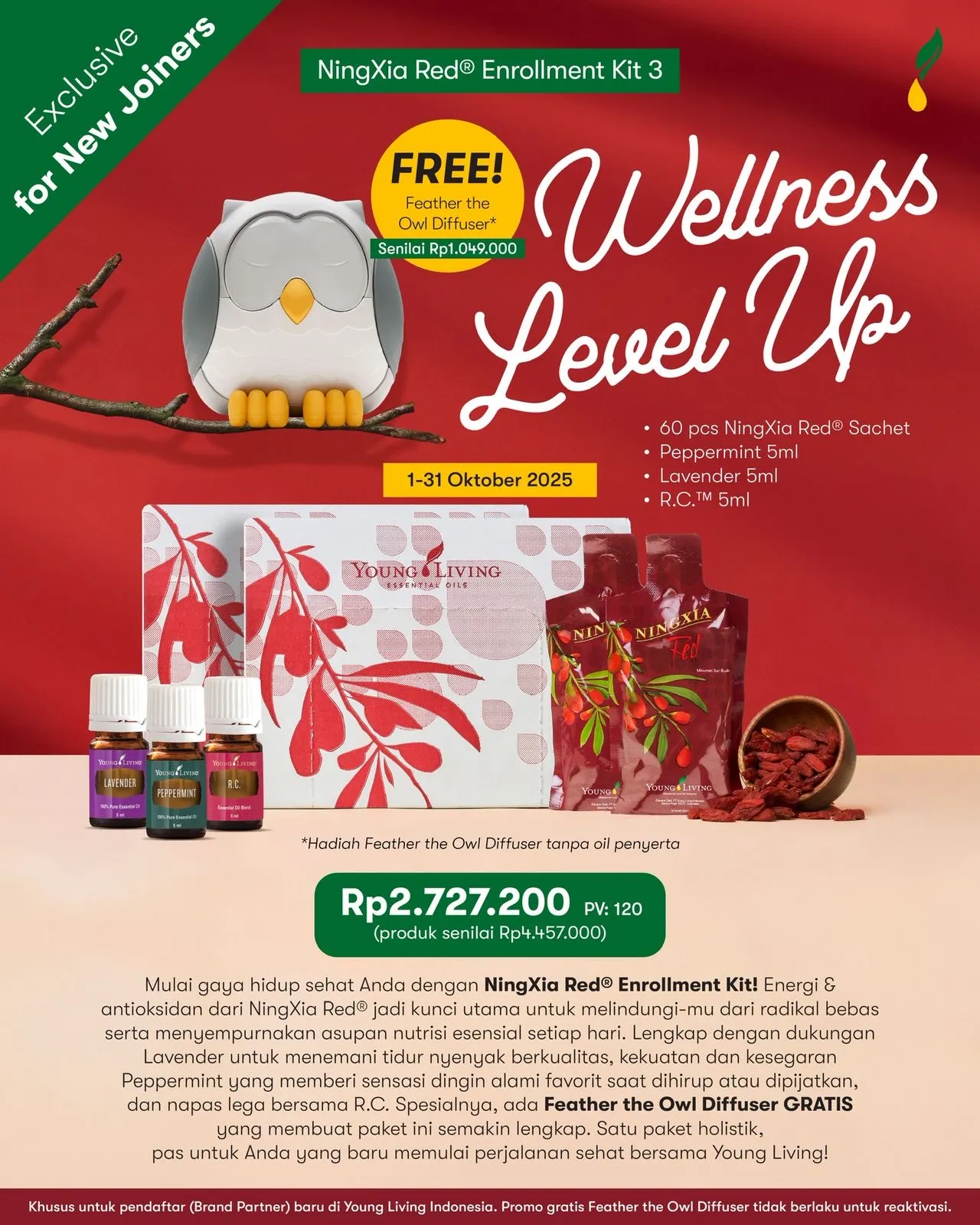 Young Living Oktober Promo NingXia Red Enrollment Kit