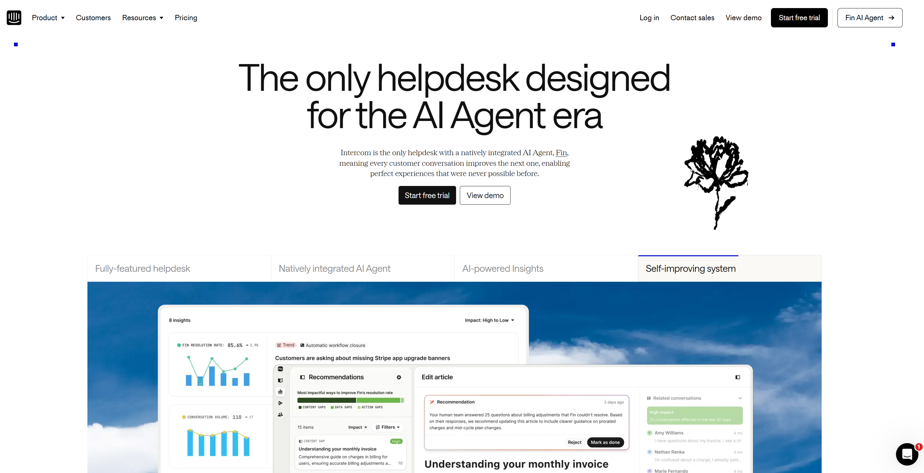  Intercom: AI Agent & Helpdesk