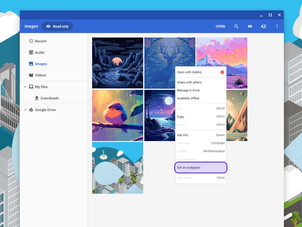 Step 4: Use the Files App to Change Wallpaper