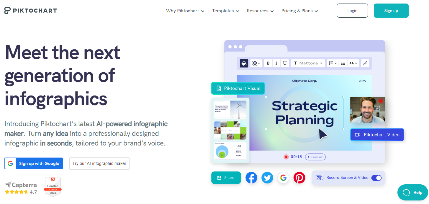 Piktochart - Content Creation Tool