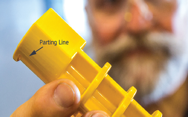 Parting Lines in injection molding