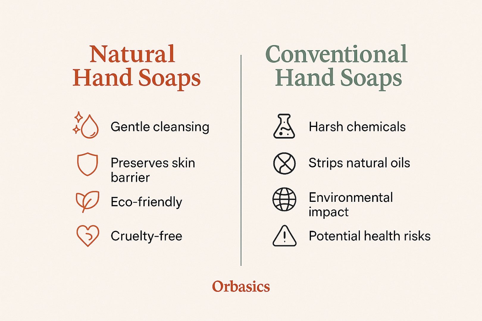 natural hand soap vs conventional hand soap