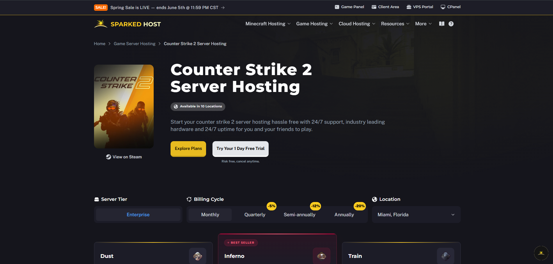 Sparkedhost CS2 Competitive Server Hosting Guide