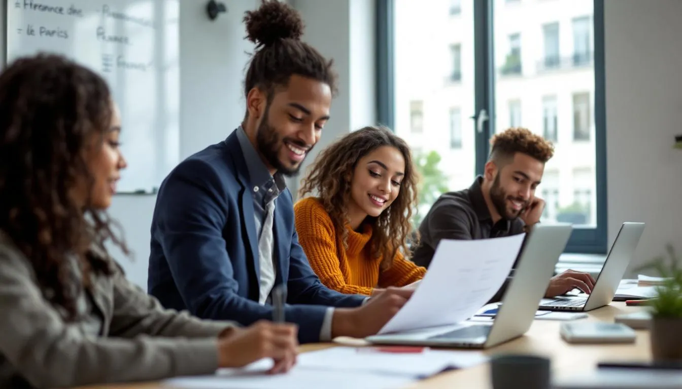 Étudiants étrangers en France, travaillant sur l'obtention de leur autorisation de travail.