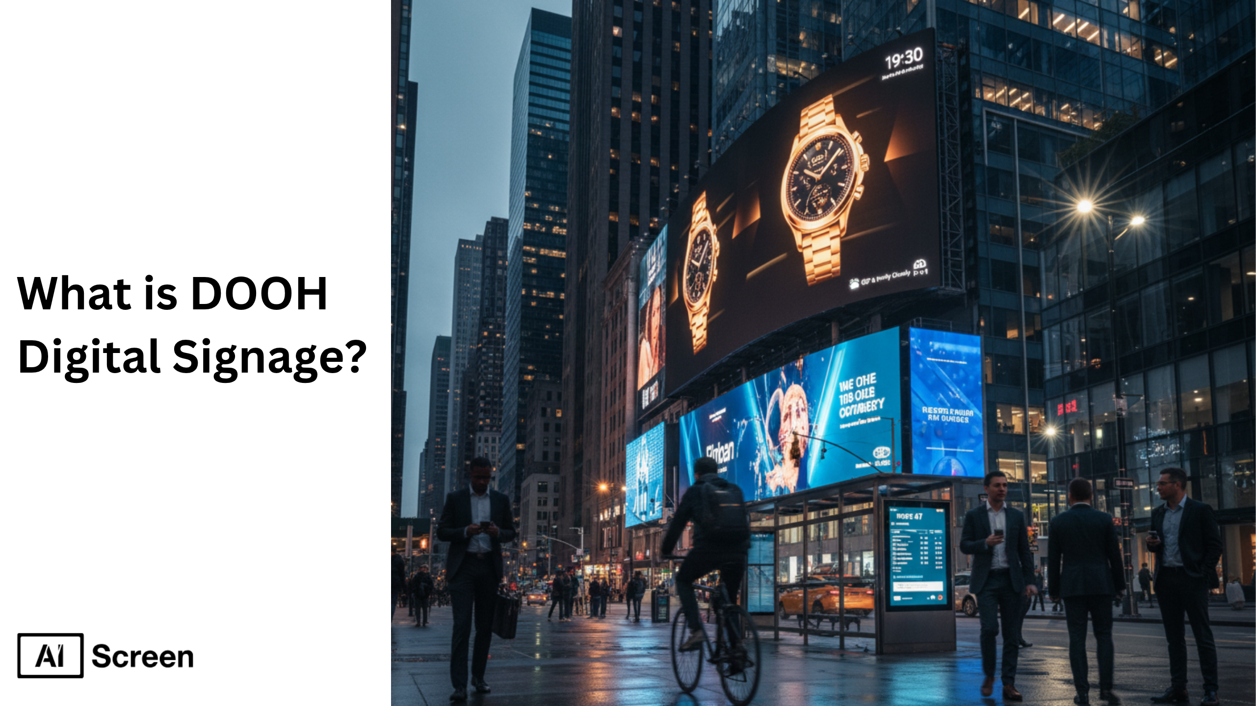 What is DOOH Digital Signage? 1 dooh digital signage advertising examples and benefits