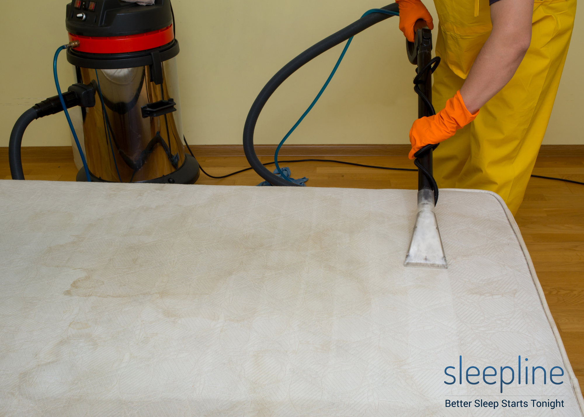 Vacuuming a mattress