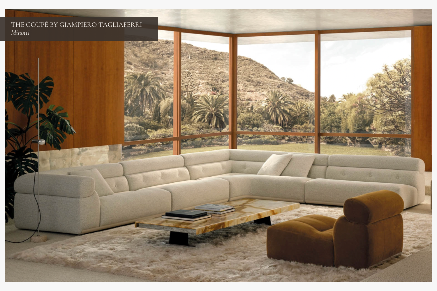 The Coupé by Giampiero Tagliaferri for Minotti
