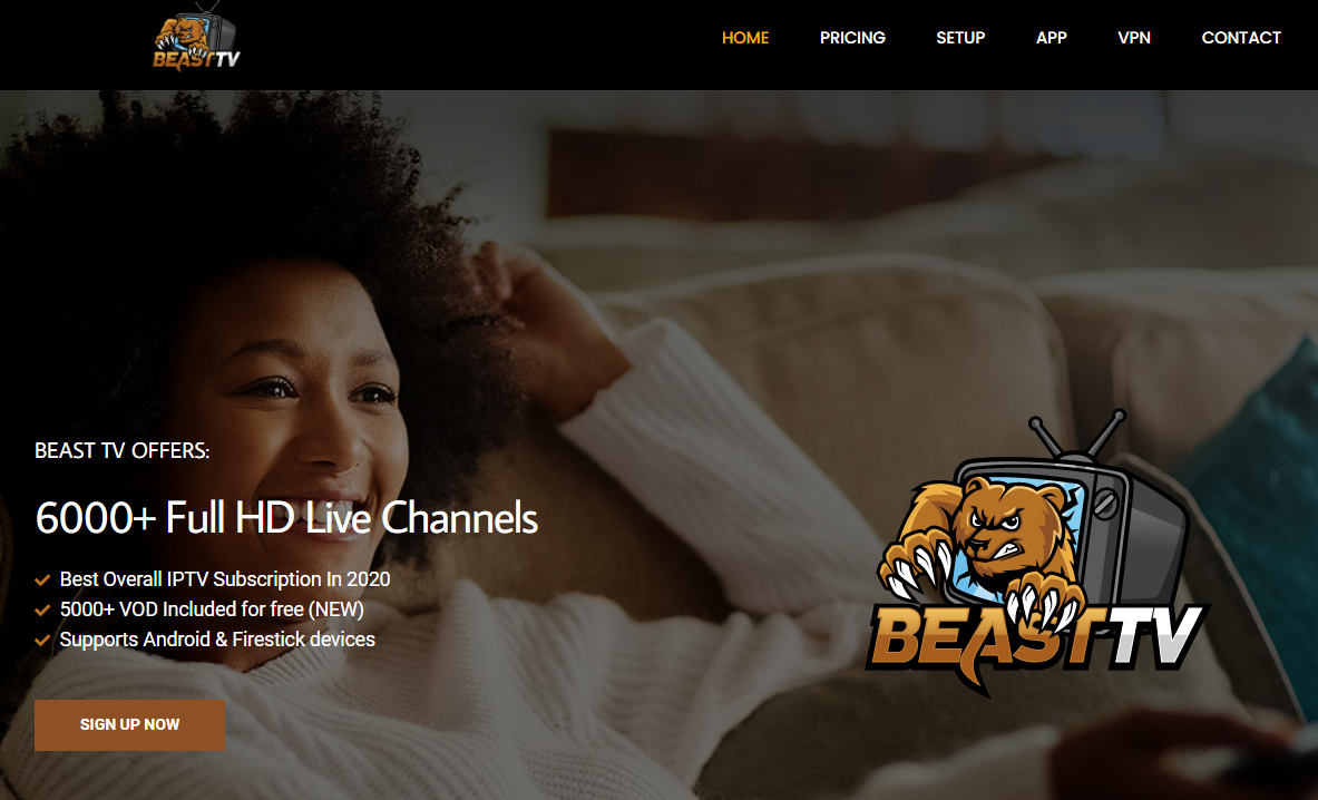 beast iptv home page