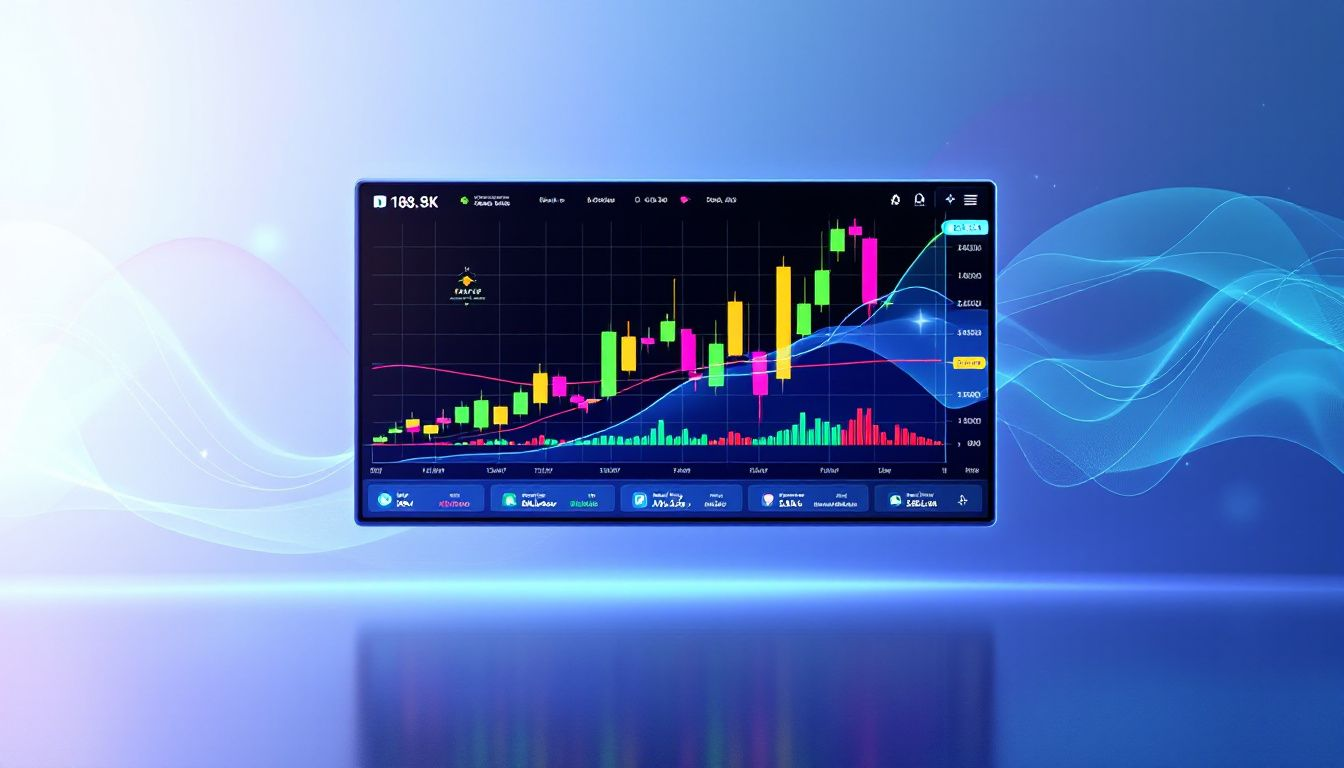 An advanced trading setup with flag patterns and technical indicators.