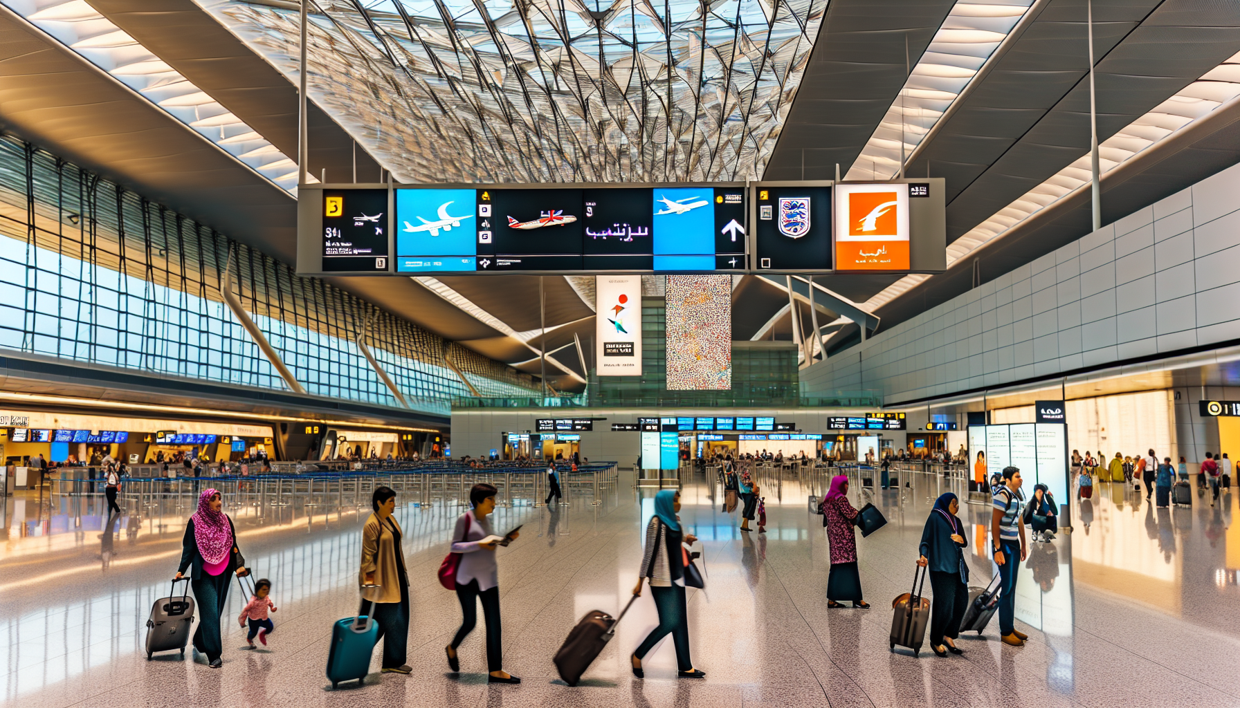 Co-located airlines at JFK Terminal 8