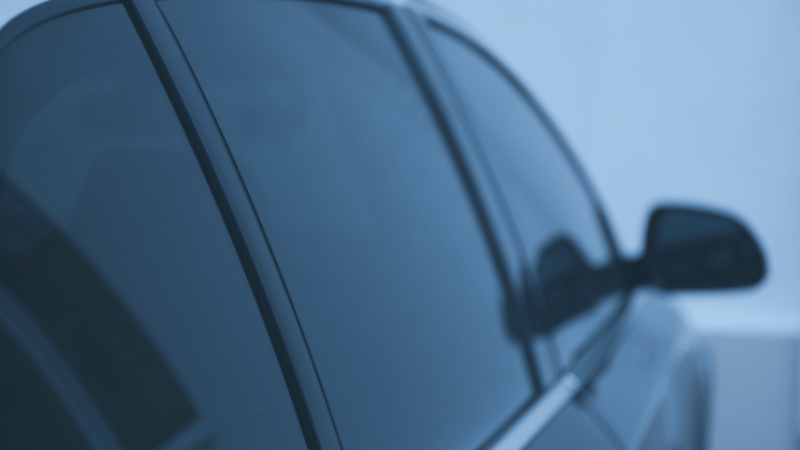 carbon window tint films on the car