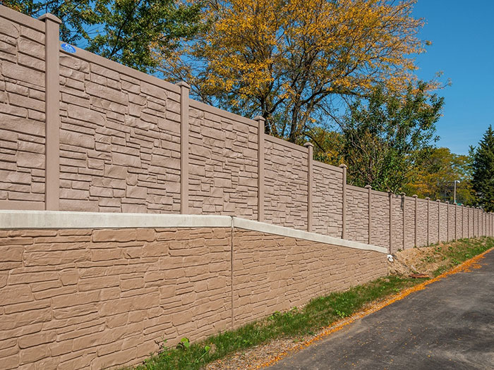 Horizontal Fence Faux Brick