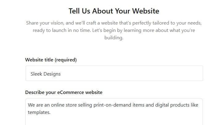 Describing your site in HeroBuilder