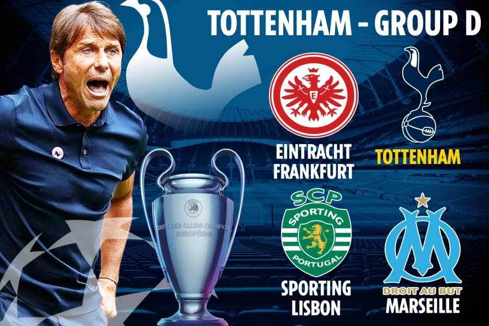 Grup D Liga Champions 2022 2023 (Eintracht Frankfurt, Tottenham Hotspurs, Sporting, Marseille) ( the 2022 07)