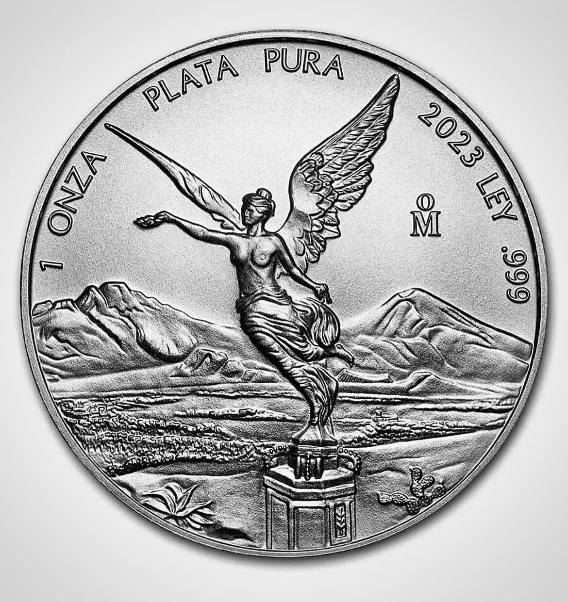 An illustration of the Mexican Silver Libertad coin, celebrated for its design and value.