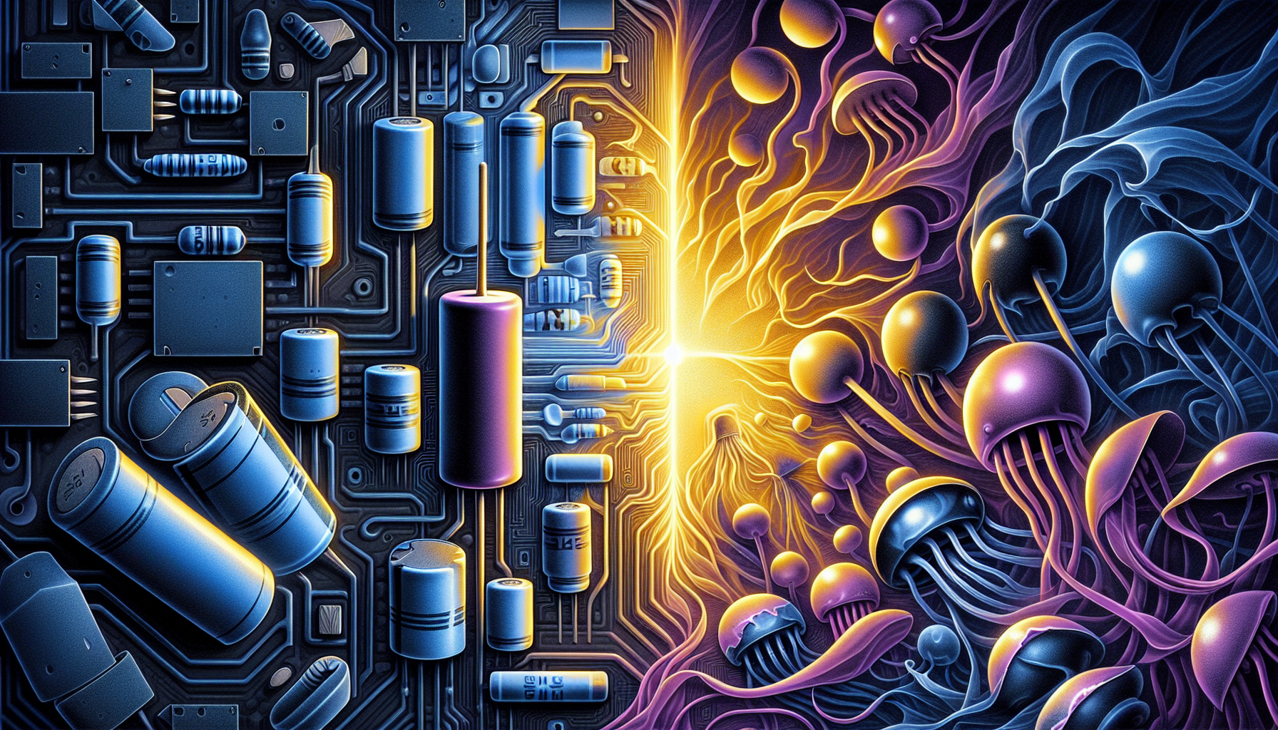 Illustration of passive and active components